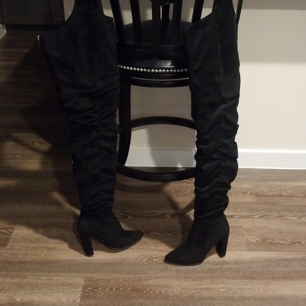 Black Suede Boots